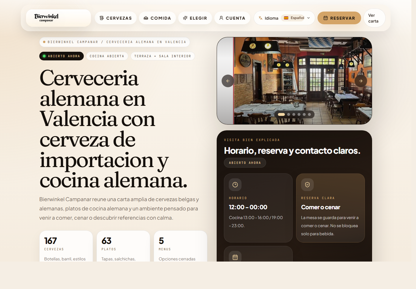 bierwinkelcampanar.es live site capture